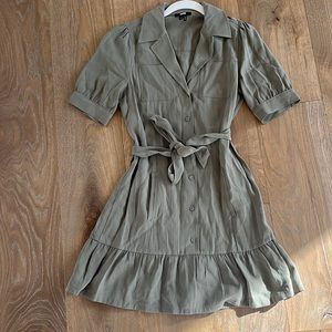 Paige military style dress